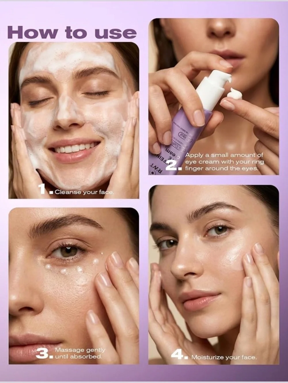Purple Caffeine Retinol Eye Cream - Brightening & Firming